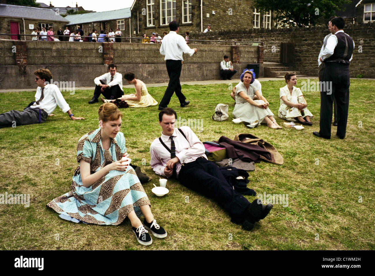 Verfilmung von Cold Lazarus ein TV-Drama von Dennis Potter Kuppelproduktion zwischen BBC und Channel 4 Extras machen Sie eine Pause Stockfoto