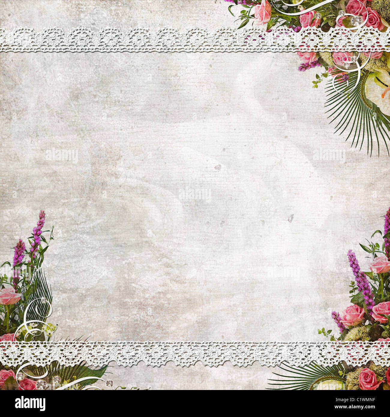 Vintage Hochzeit Hintergrund Stockfoto