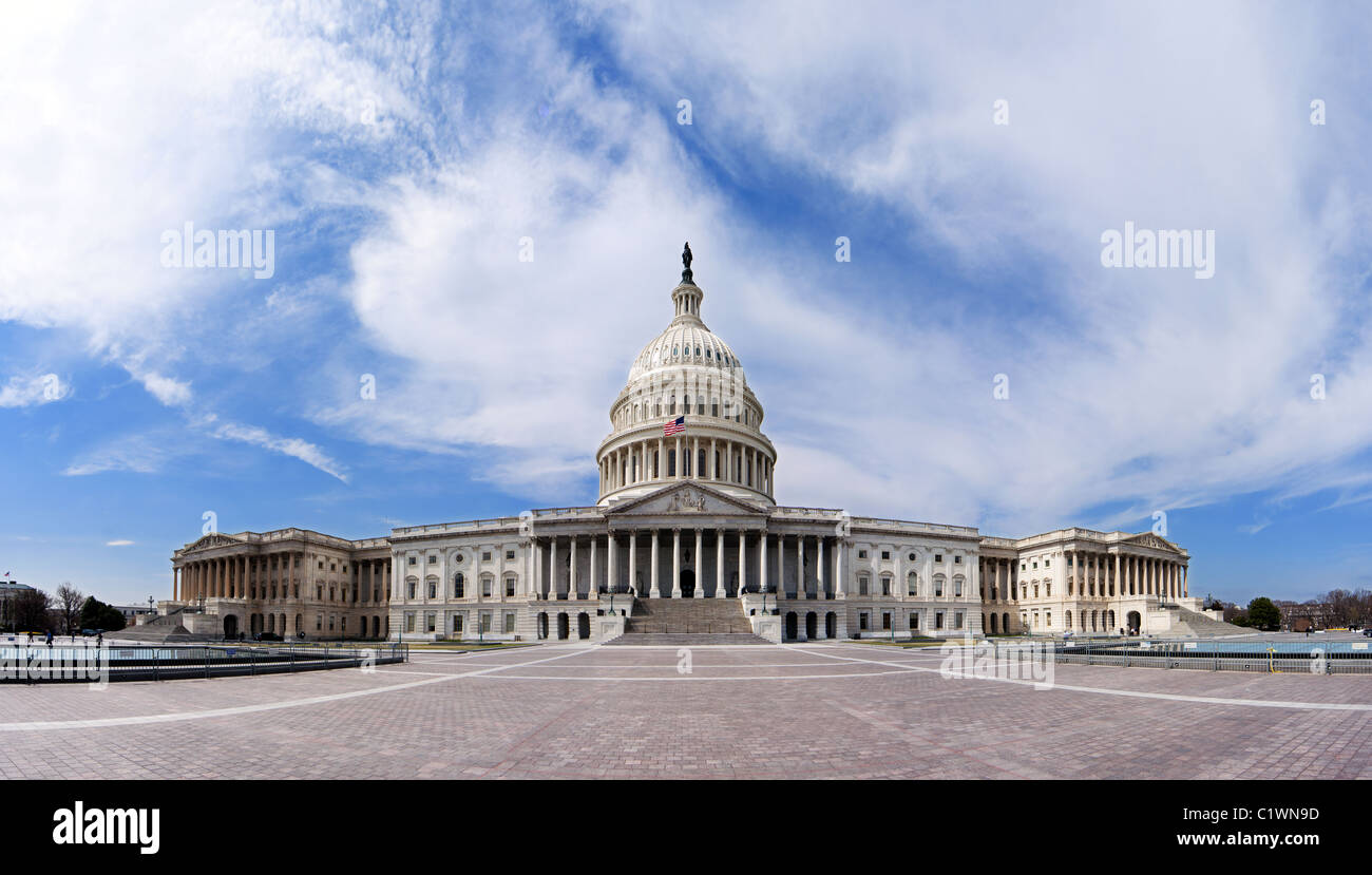 US-Kapitol Gebäude für demokratische republikanische Regierung Senat Kongress Parlament Stockfoto