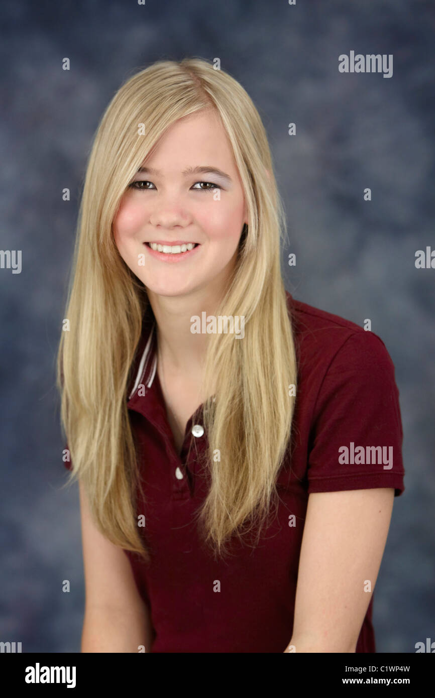 Ein Teenager-Mädchen Stockfoto