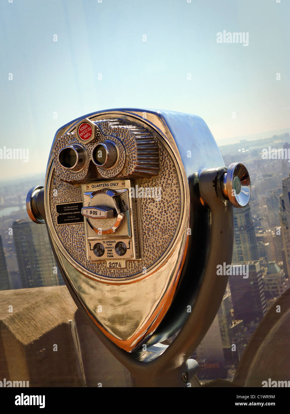 Amerikanische Städte, New York City Sightseeing Viewer. Stockfoto