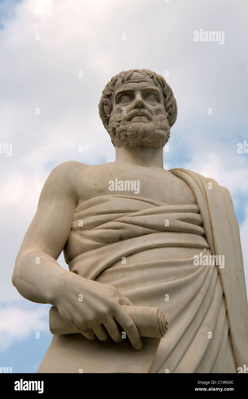 der antiken griechischen Mathematiker Aristotle Stockfoto