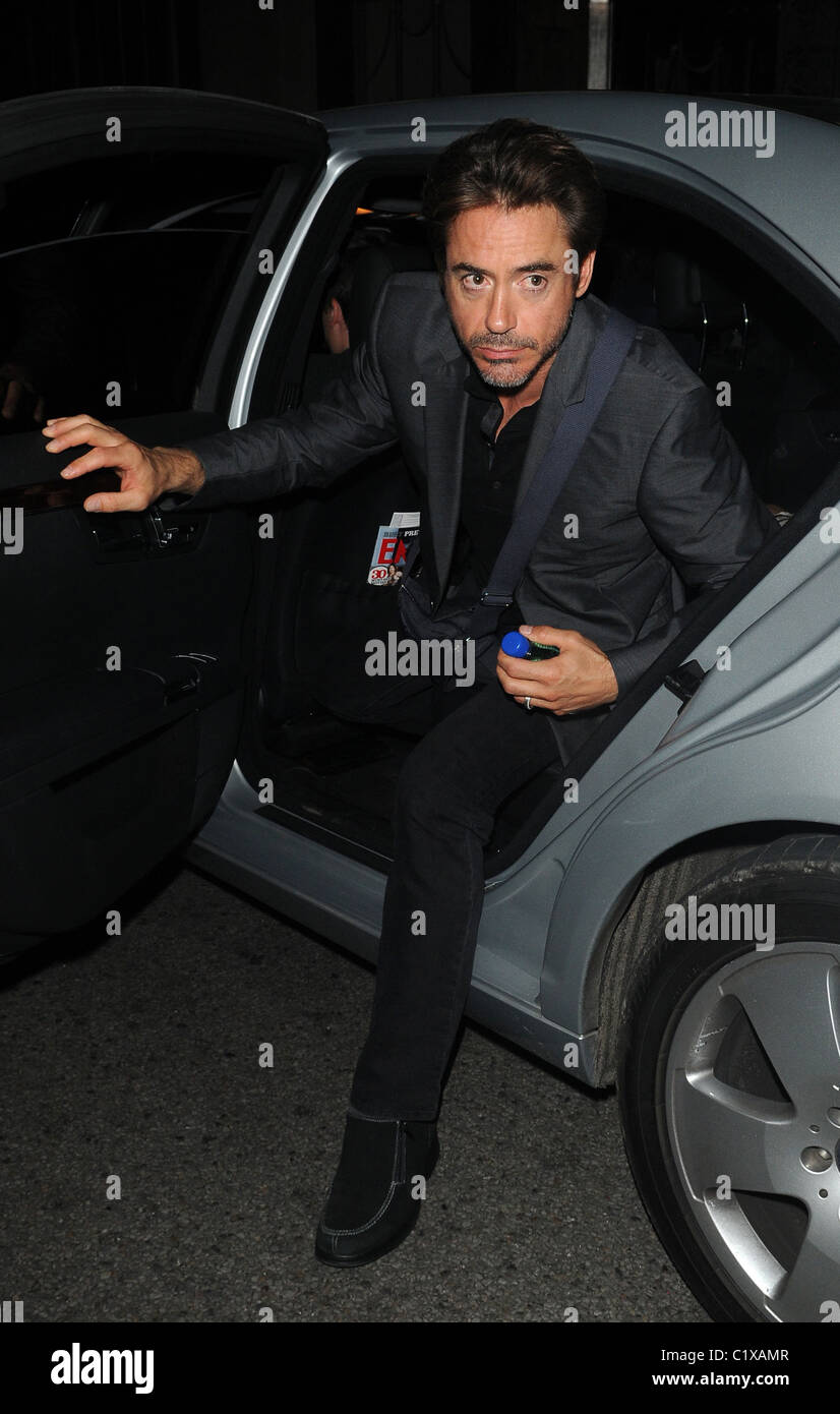 Schwarzer oberster robert downey jr 2 230809 Fotos und Bildmaterial