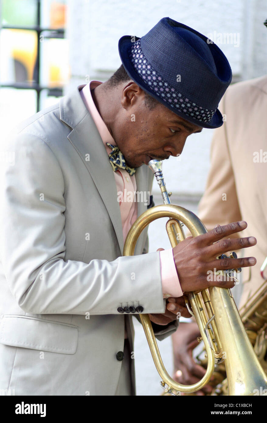 Jazz-Trompeter, Komponist und Bandleader Roy Hargrove J & R MusicFest 2009 an der City Hall Park New York City, USA - 29.08.09 Stockfoto