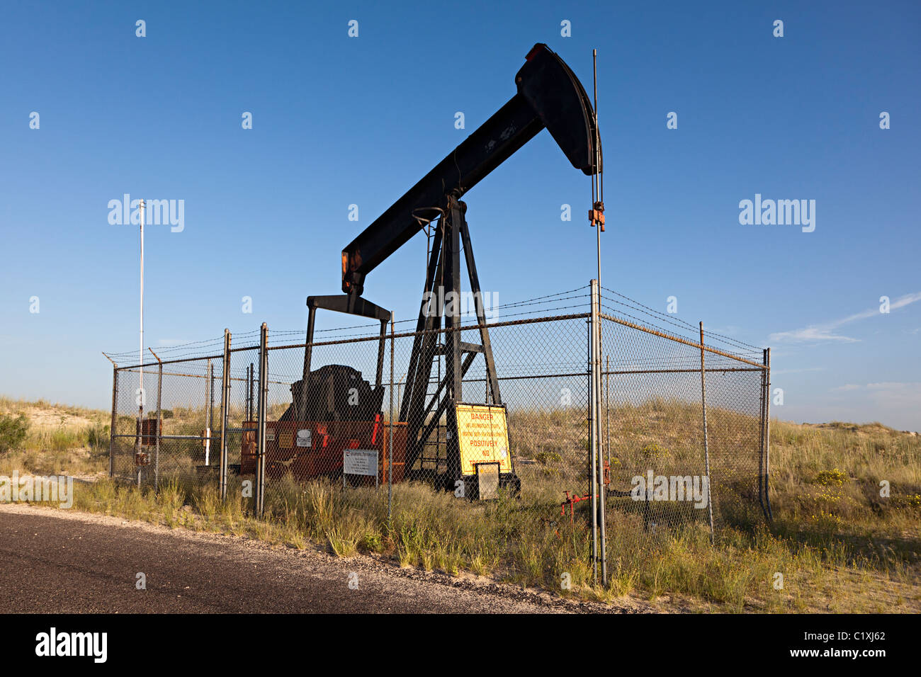 Öl Pumpe Nodder Monahans Sand Hills State Park Texas USA Stockfoto