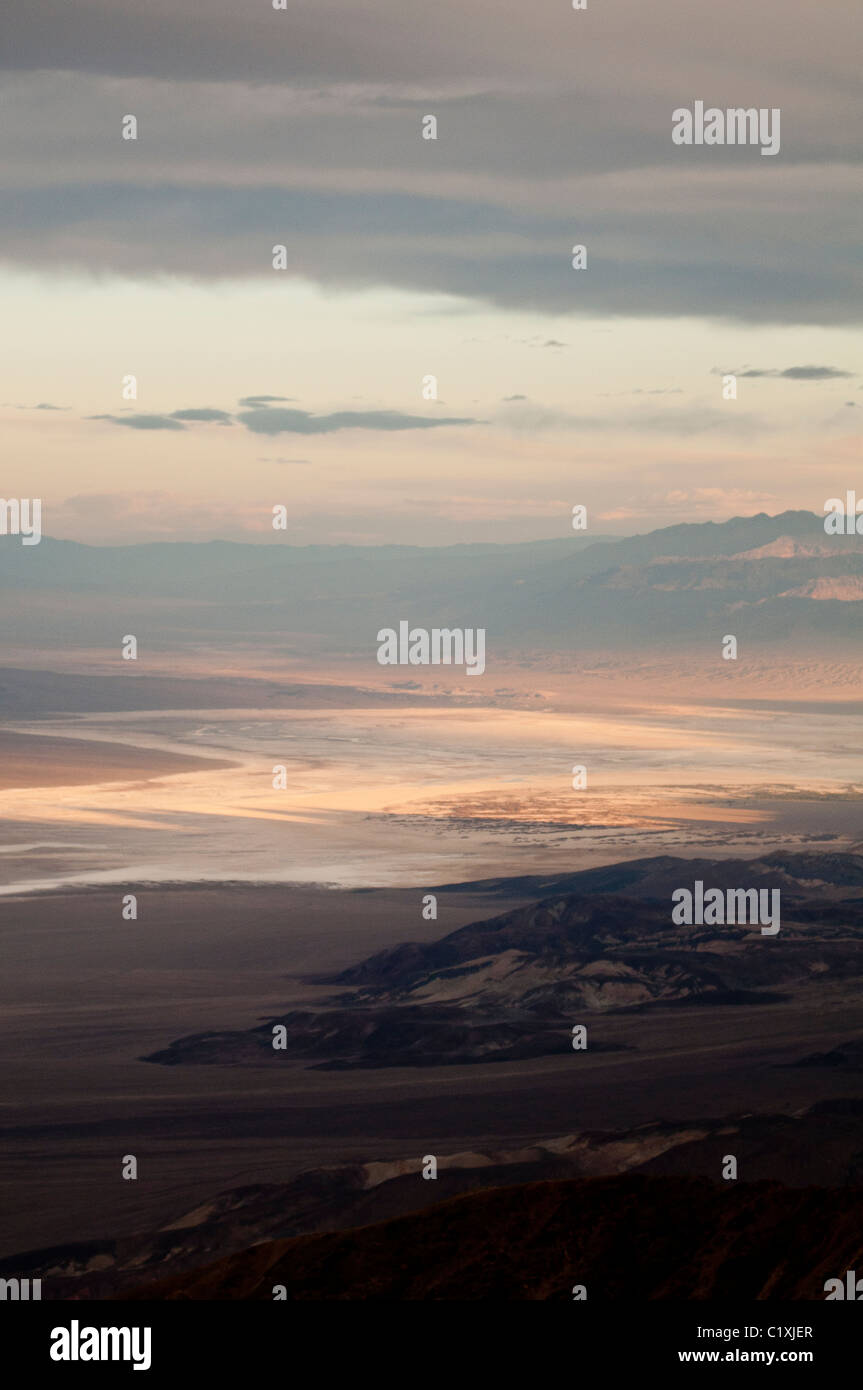 Salz Pfanne des Badwater Basin, Death Valley Nationalpark Stockfoto