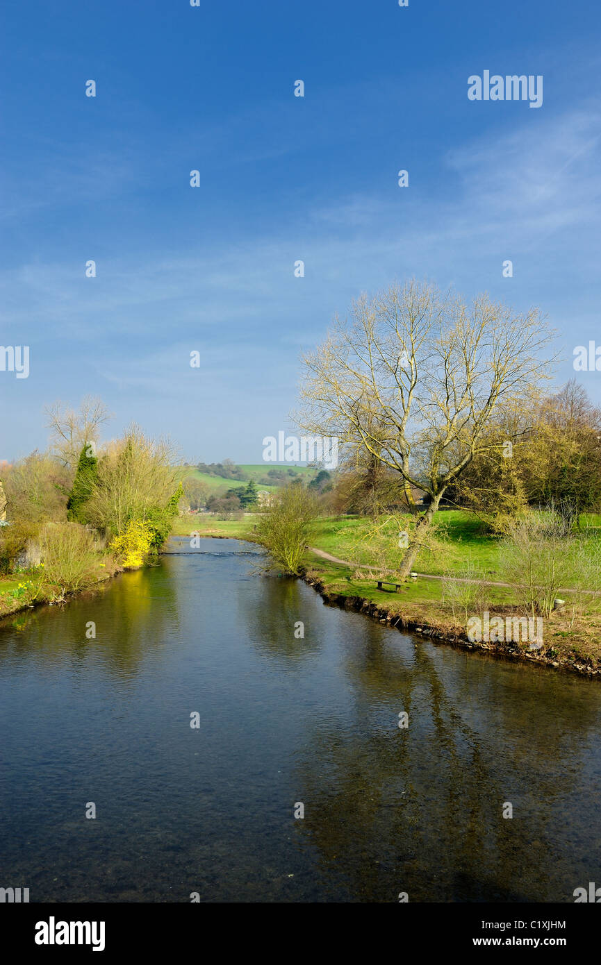 Fluss Wye Bakewell Derbyshire England uk Stockfoto