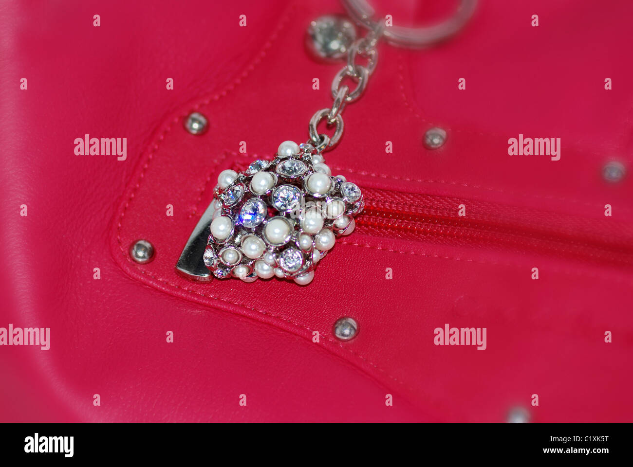 Handtasche Bling Charme England uk Stockfoto