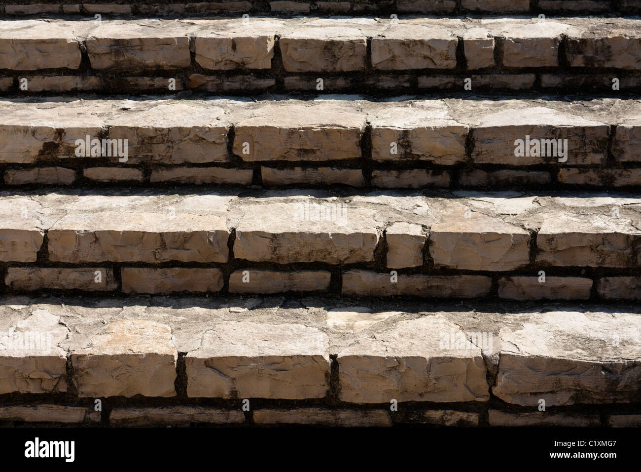 Eine Steintreppe Stockfoto