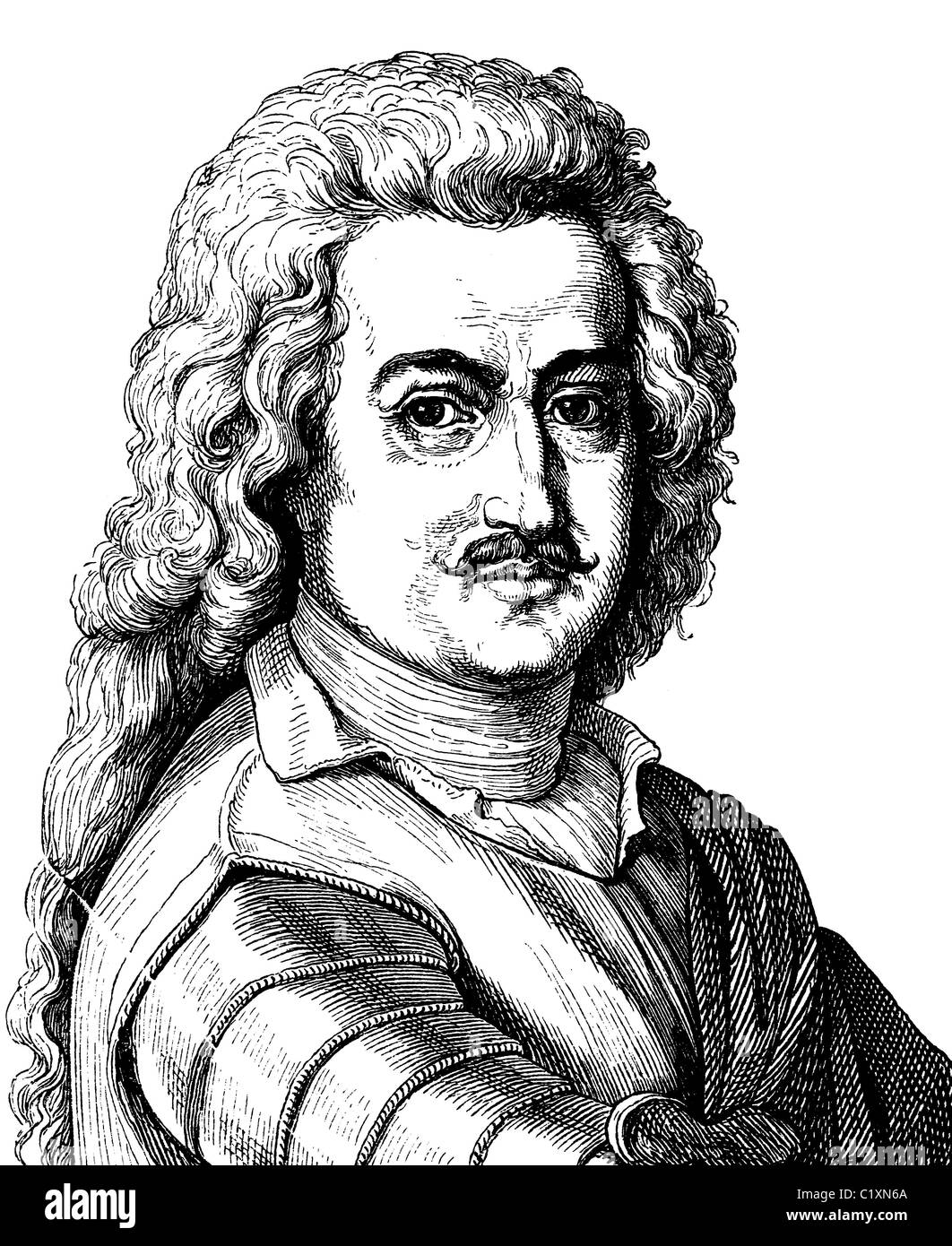 Verbesserte Digitalbild von Leopold i., Fürst von Anhalt-Dessau, Spitznamen "der alte Dessauer", 1676-1747 Stockfoto