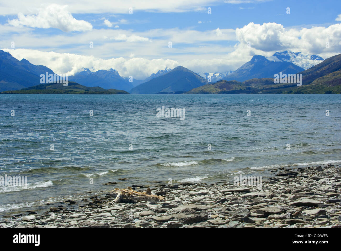 Lake Wakatipu, Neuseeland Stockfoto