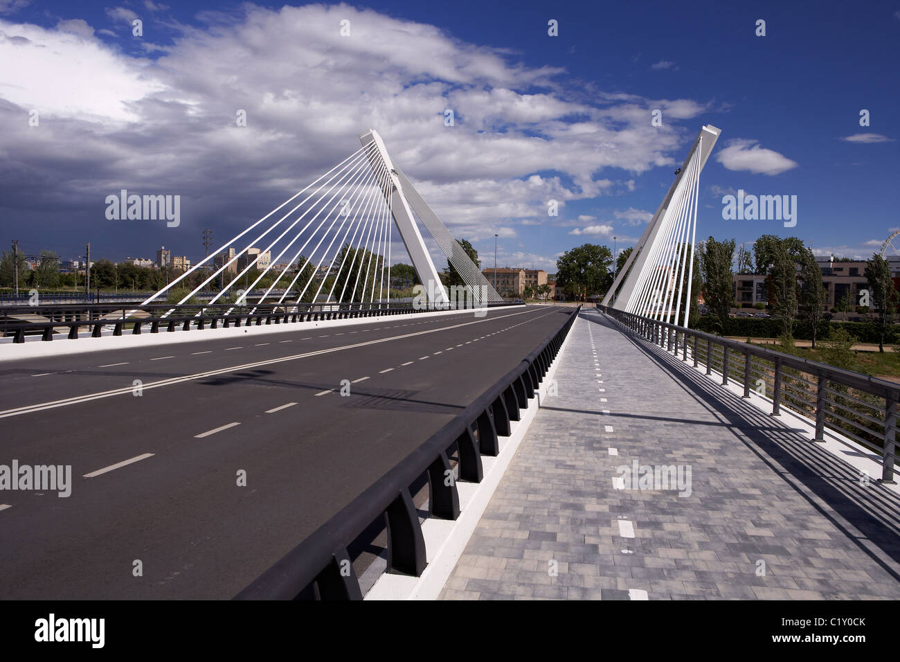 Princep de Viana Brücke. LLeida, Spanien. Stockfoto
