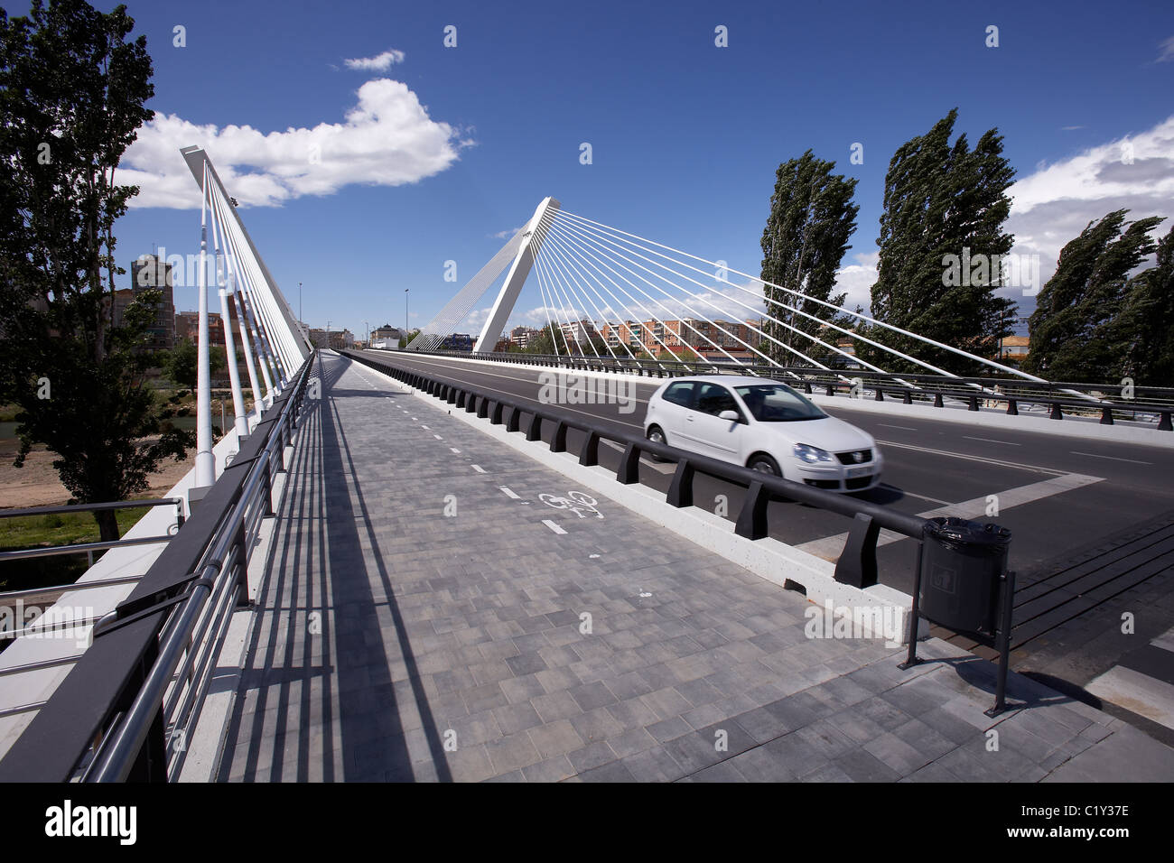Princep de Viana Brücke. LLeida, Spanien. Stockfoto
