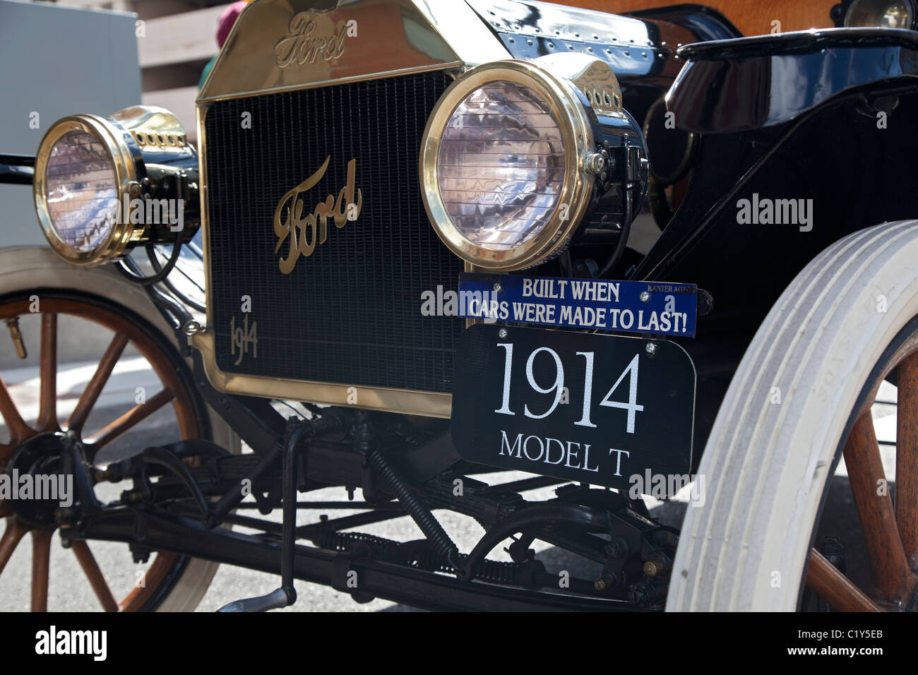 Detroit, Michigan - 1914 A Ford Model T Automobil. Stockfoto