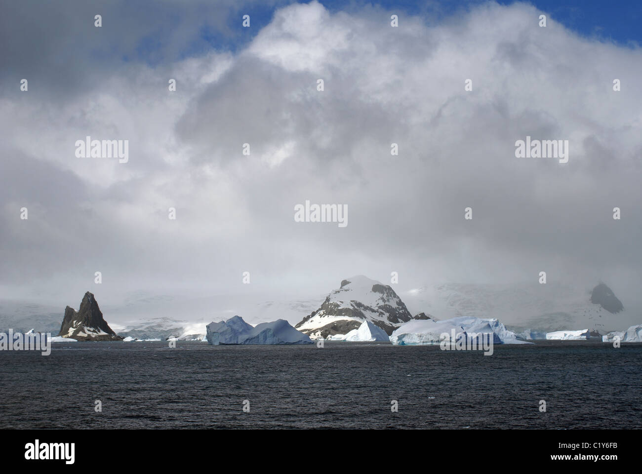 Zeigen Sie Wild, Elephant Island, Süd-Shetland-Inseln der Antarktis. An einem klaren sonnigen Tag aufgenommen. Stockfoto
