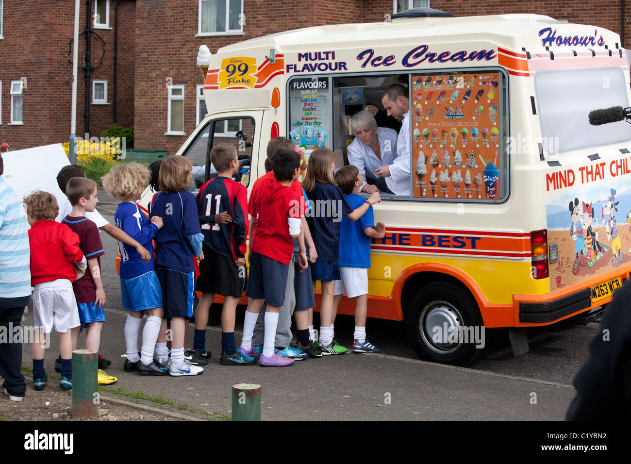 Kids "Ice Cream van'"Icecream van" Stockfoto