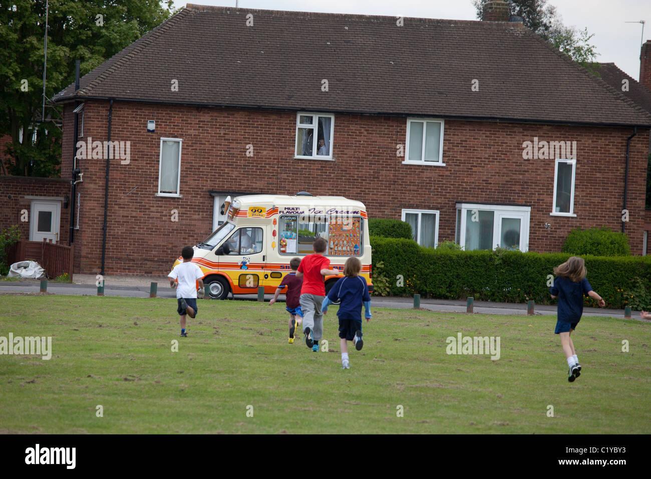 Kids "Ice Cream van'"Icecream van" Stockfoto