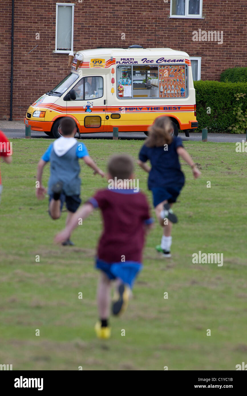 Kids "Ice Cream van'"Icecream van" Stockfoto