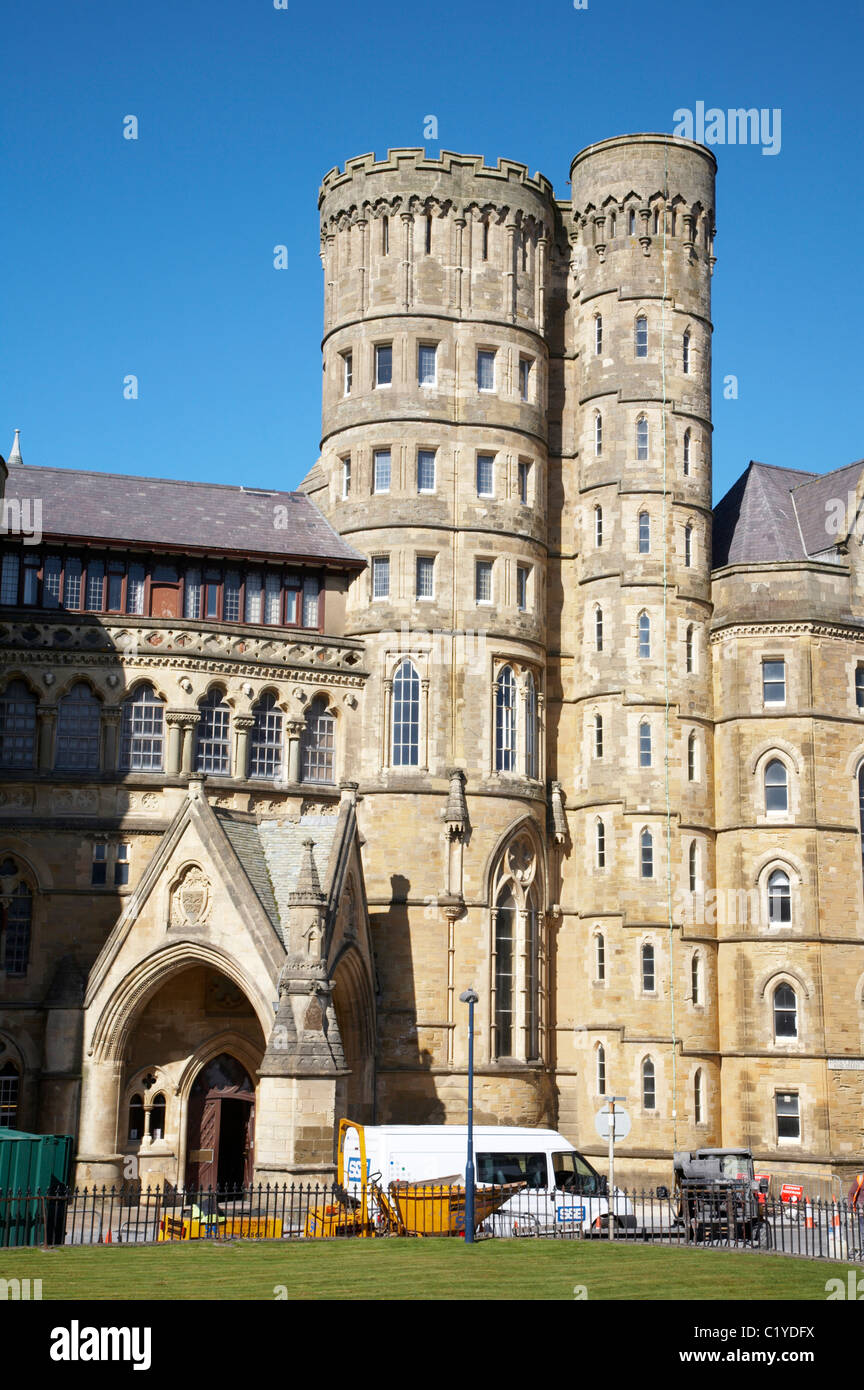 Der alten Universität Gebäude in Aberystwyth Wales UK Stockfoto
