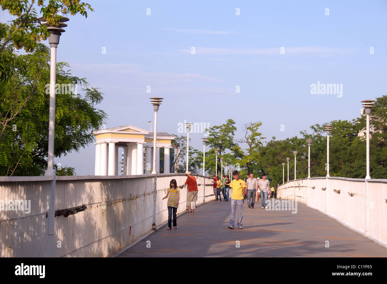 Mutter-in-Law-Brücke, das Zeichen der Liebe, Odessa, Ukraine, Europa Stockfoto