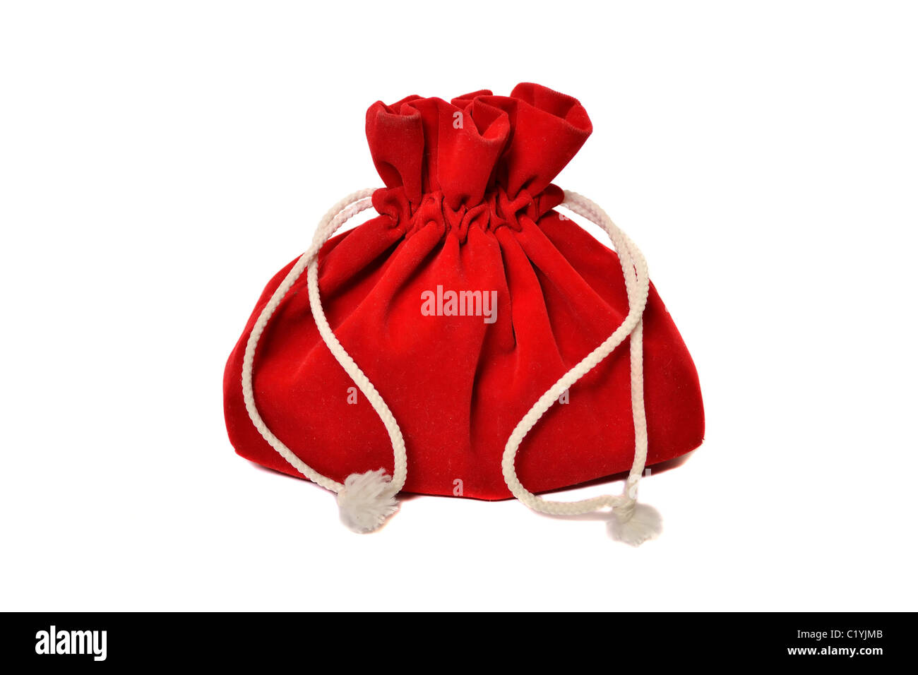 Rote Tasche mit Geschenken Stockfoto
