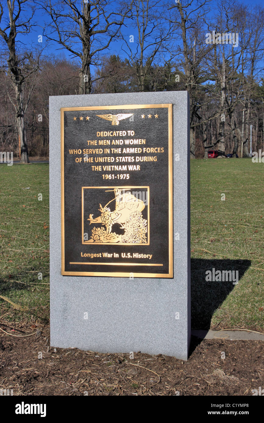 Vietnam-Krieg-Denkmal, Armed Forces Plaza, Hauppauge, Long Island NY Stockfoto