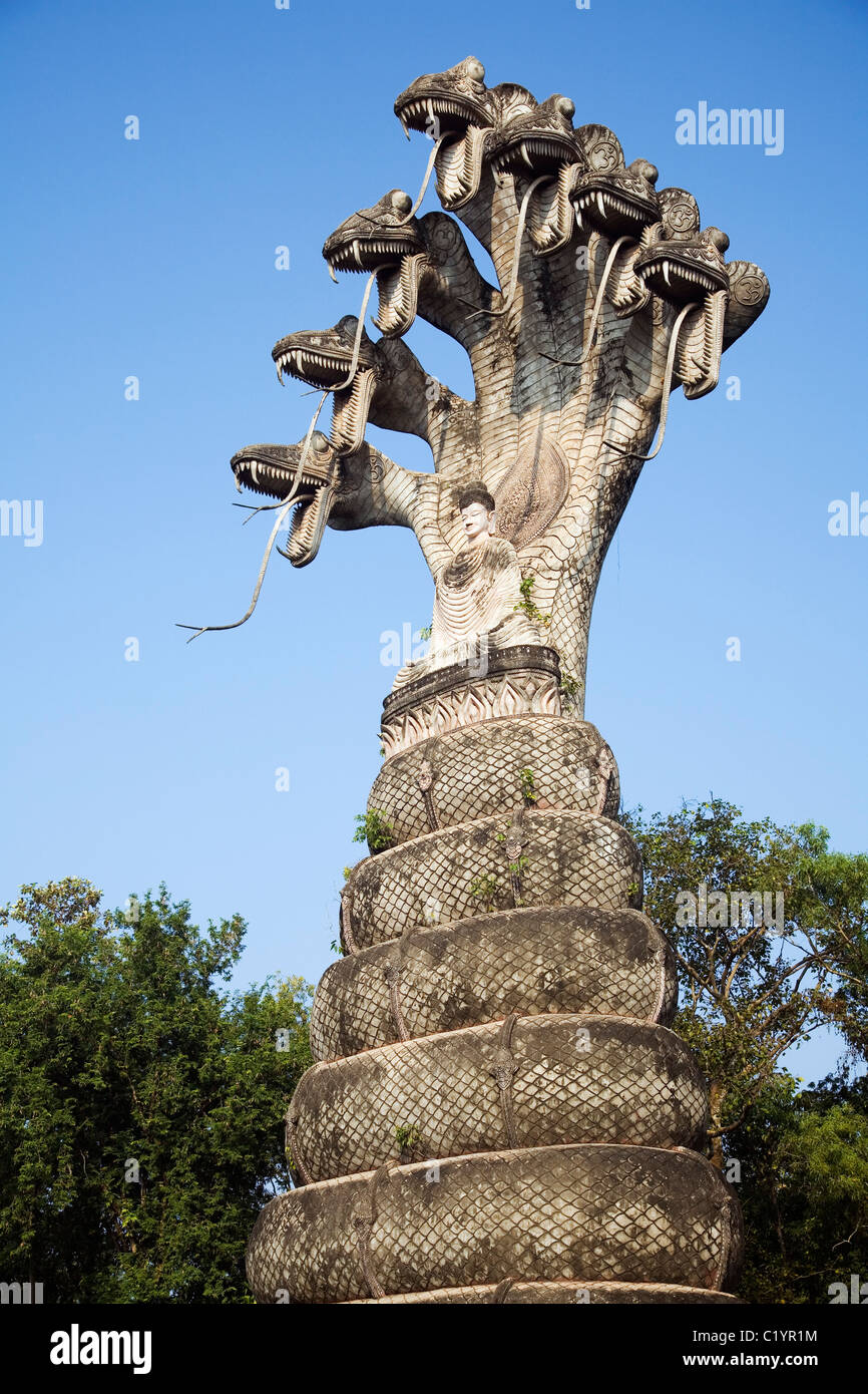 Skulptur in der Sala Kaew Ku Sculpture Park.  Nong Khai, Provinz Nong Khai, THAILAND Stockfoto