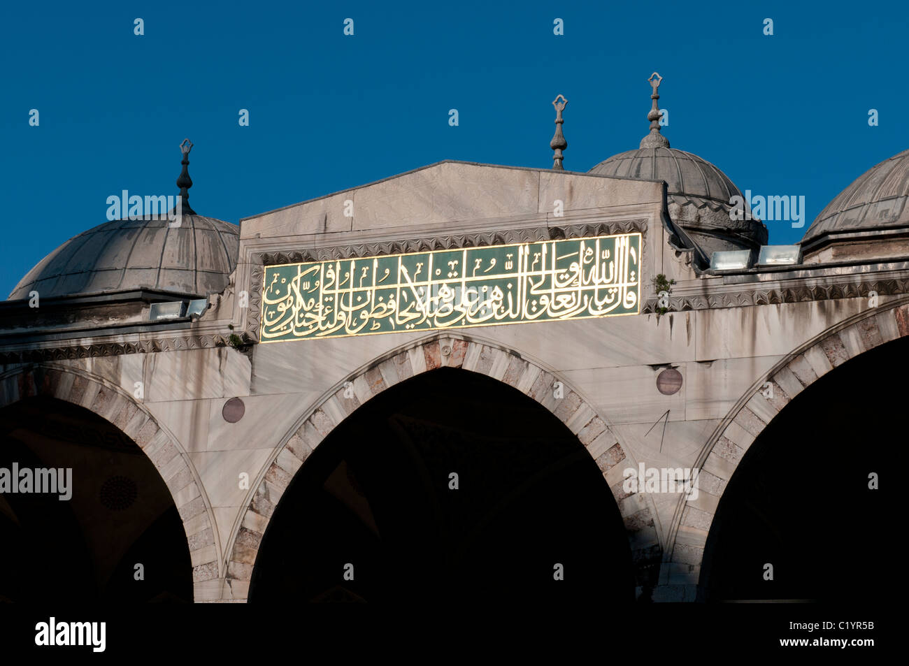 Interieur-Details von Sultan Ahmed Mosque (blaue Moschee) Stockfoto