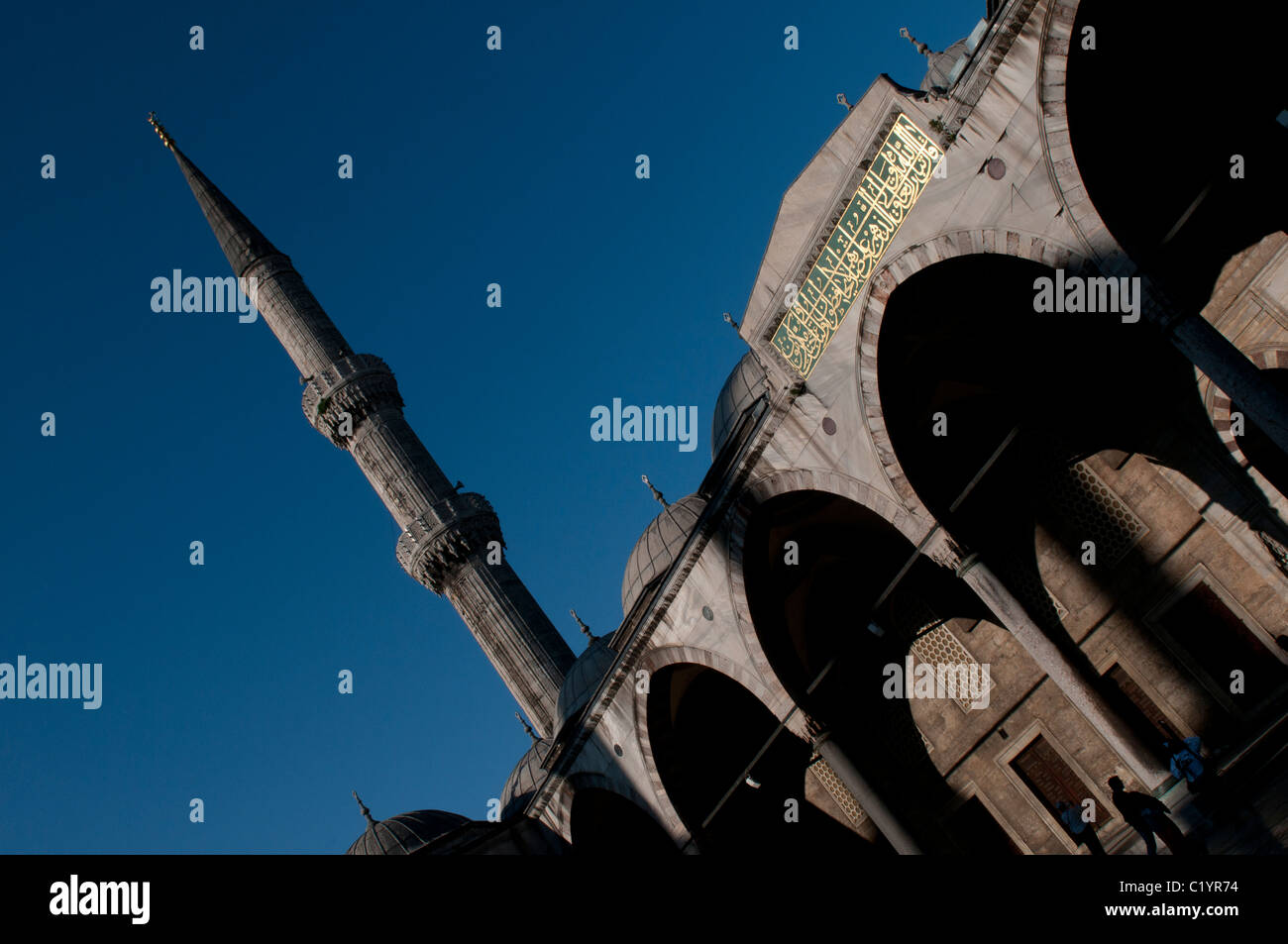 Innenansicht des Sultan Ahmed Mosque (blaue Moschee) Stockfoto