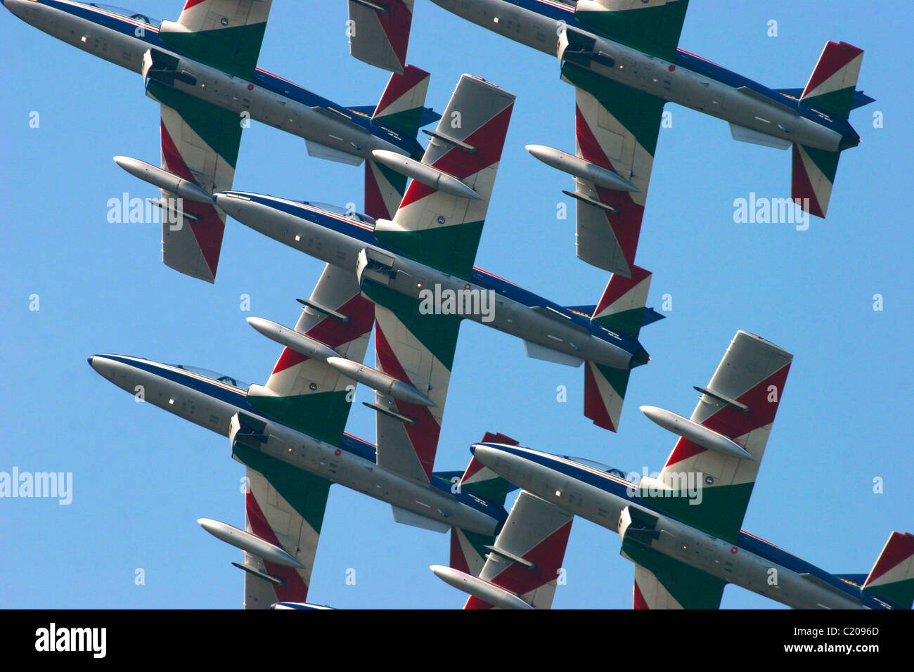 Frecce Tricolori - Kunstflug Demonstration Team Stockfoto