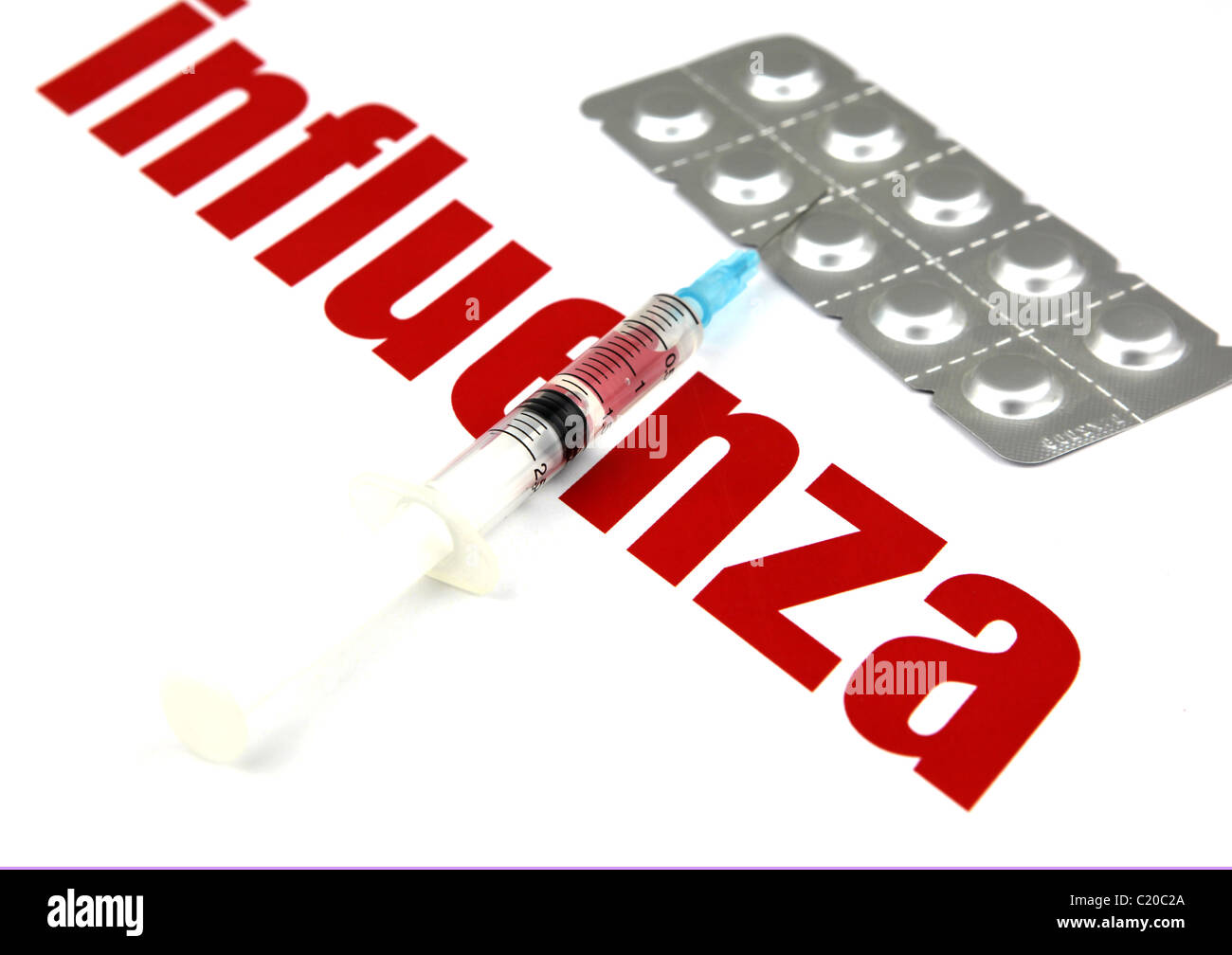 Influenza-Virus Stockfoto