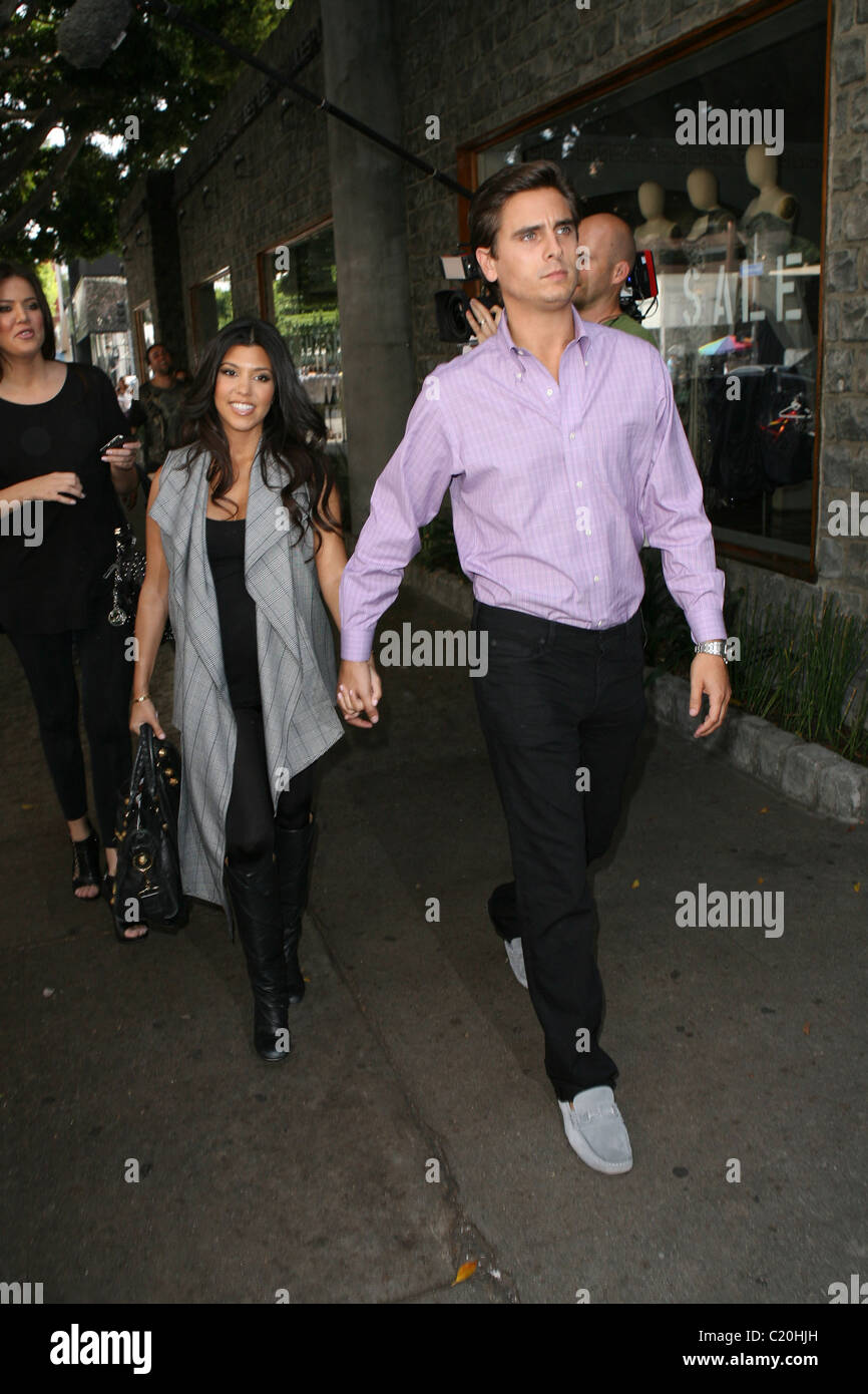 Kourtney Kardashian And Boyfriend Scott Disick Stockfotos Und Bilder Kaufen Alamy
