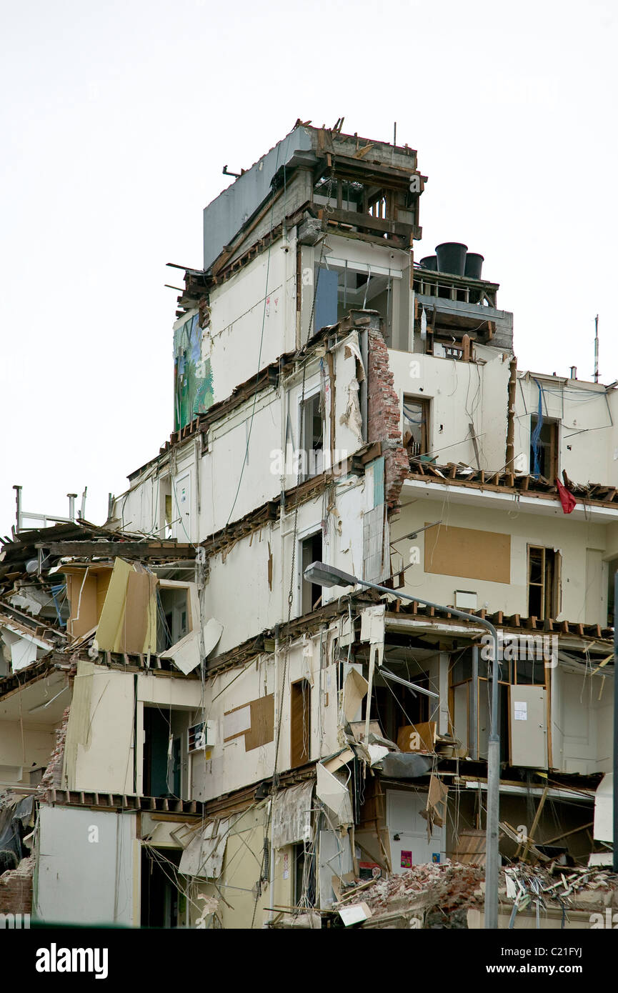 Erdbeben Christchurch Neuseeland Stockfoto