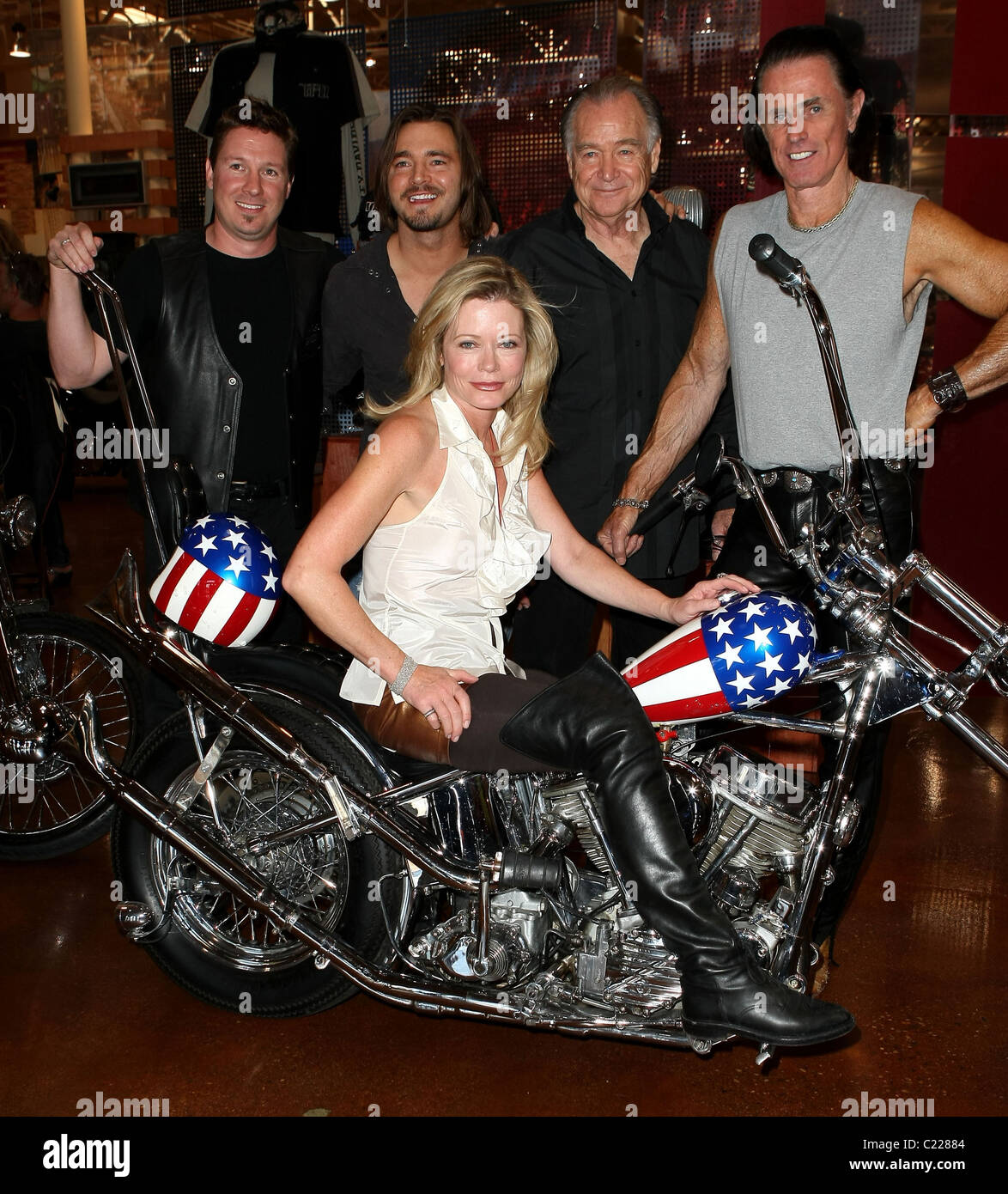 Sheree J Wilson, Dustin Rikert, Thomas Blankenship, Newell Alexander und Phil Pitzer "Easy Rider: die Fahrt zurück" Sneak Peak für Stockfoto