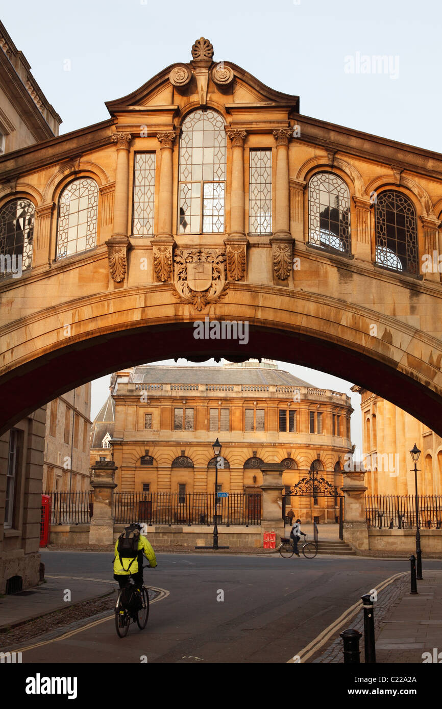 "Hertford Bridge", "Seufzerbrücke", "Neue College Lane", Oxford, England, UK Stockfoto