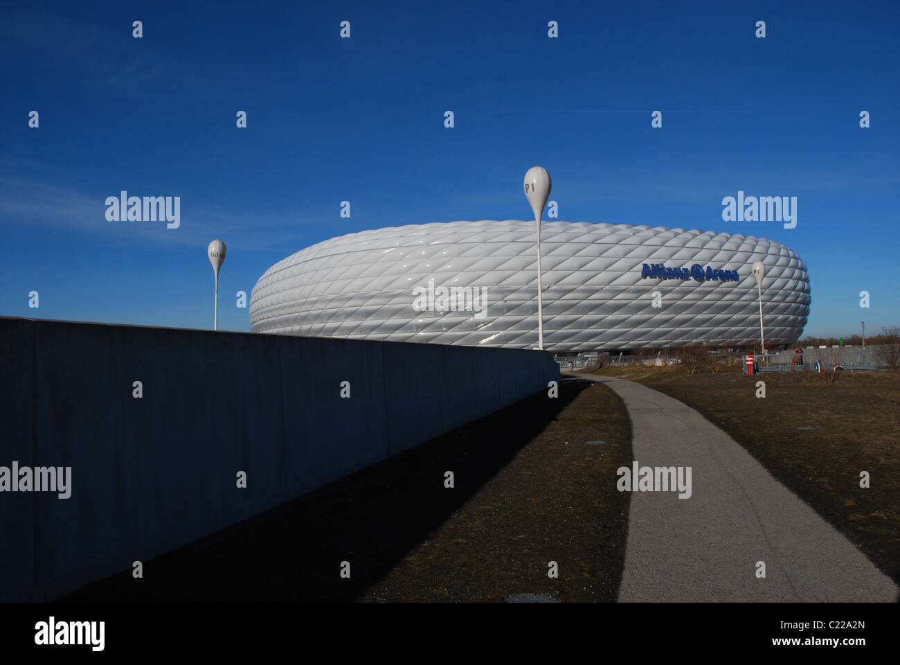 Allianz Arena München Stockfoto