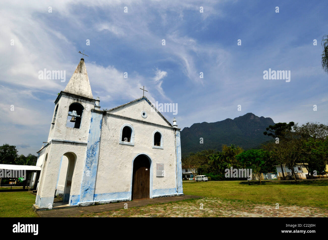 Sao Sebastiao Kirche, Morretes, Paraná, Brasilien Stockfoto