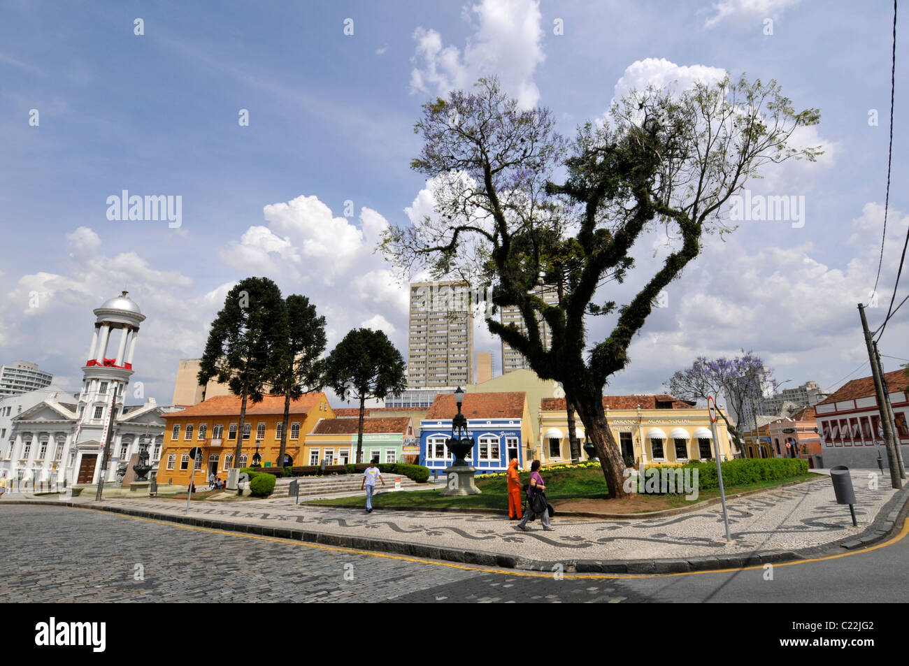 Piazza Garibaldi, Curitiba, Paraná, Brasilien Stockfoto