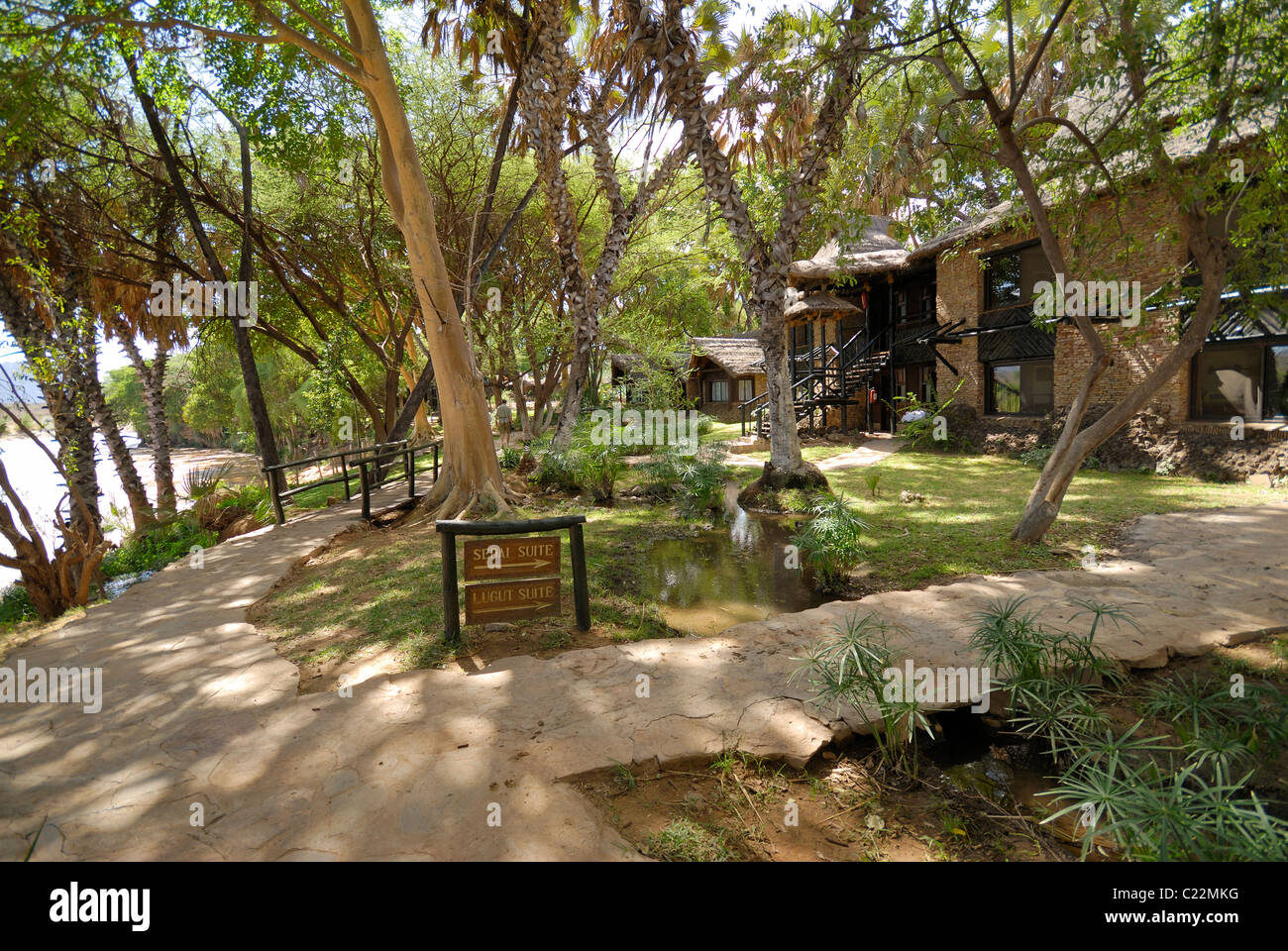 Sarova Shaba Game Lodge, shaba Reserve, Samburu National Park, Kenia, Afrika Stockfoto