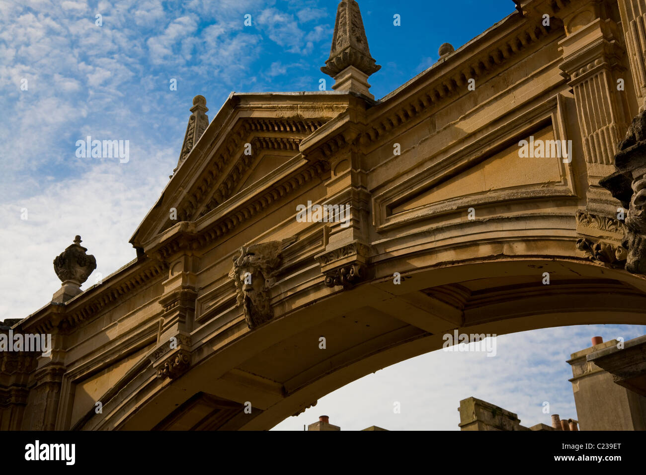 Bogen Sie über York Street, Bath, Somerset, England, Vereinigtes Königreich. Stockfoto