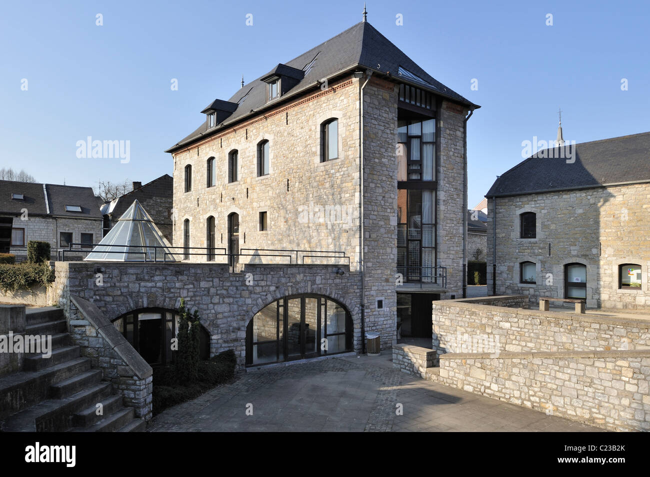 Das ehemalige Karmeliterkloster in Marche-En-Famenne, Ardennen, Belgien Stockfoto