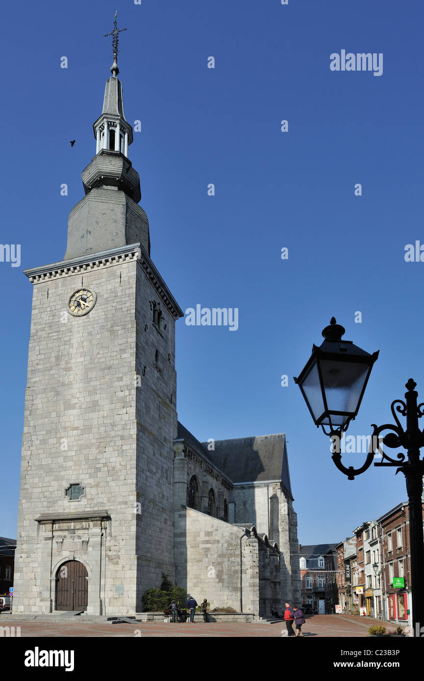 Die Kirche St. Remacle in Marche-En-Famenne, Ardennen, Belgien Stockfoto
