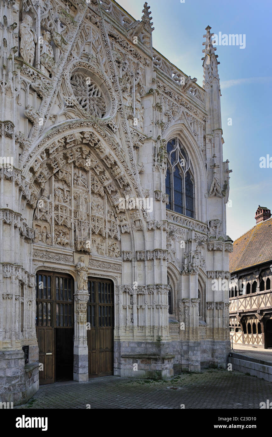 Kapelle des Heiligen Geistes / Chapelle du Saint-Esprit, Rue, Bucht der Somme Picardie, Frankreich Stockfoto