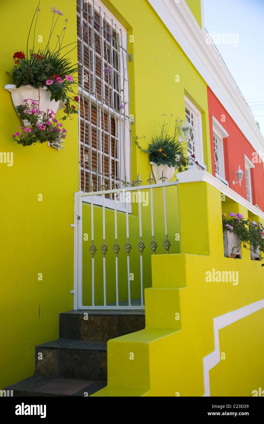 Bo Kaap Stil - Kapstadt Stockfoto