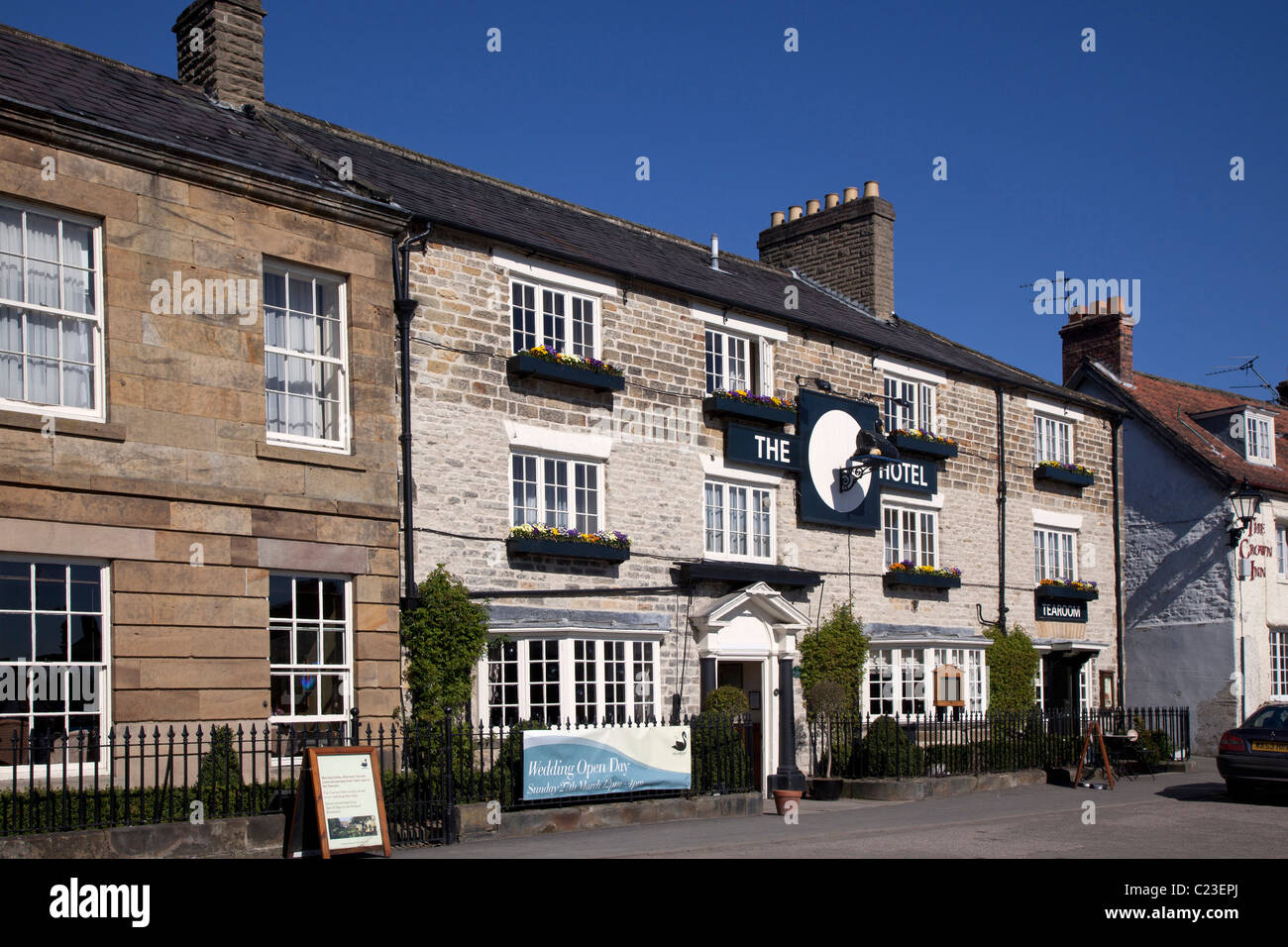 Black Swan Pub und Hotel, Marktplatz, Helmsley North Yorkshire Stockfoto