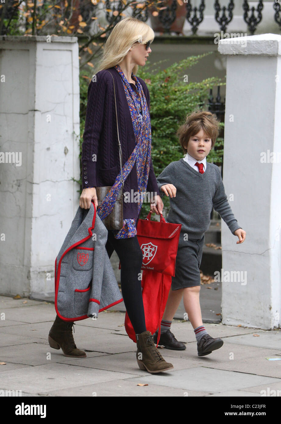 Claudia schiffer and casper vaughn Fotos und Bildmaterial in hoher