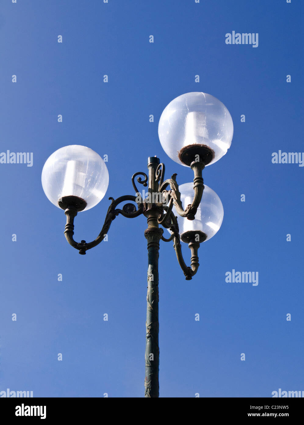 Dekorative Lampe post Stockfoto