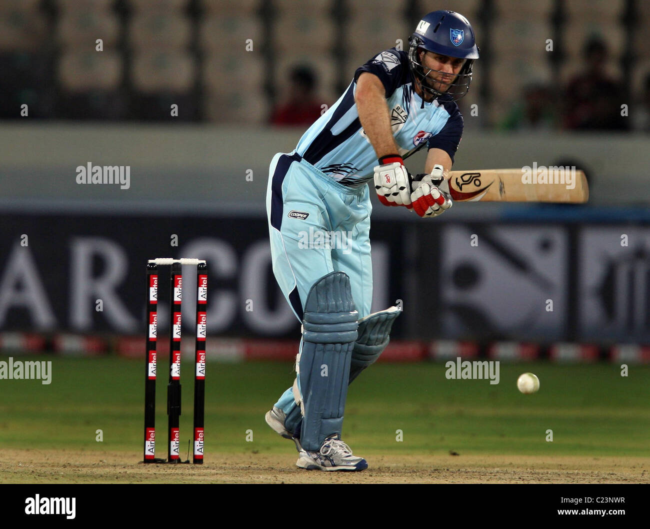 New South Wales Kapitän Simon Katich in Aktion während der Somerset Vs New South Wales Blues Champions League Twenty20 - 18. Stockfoto