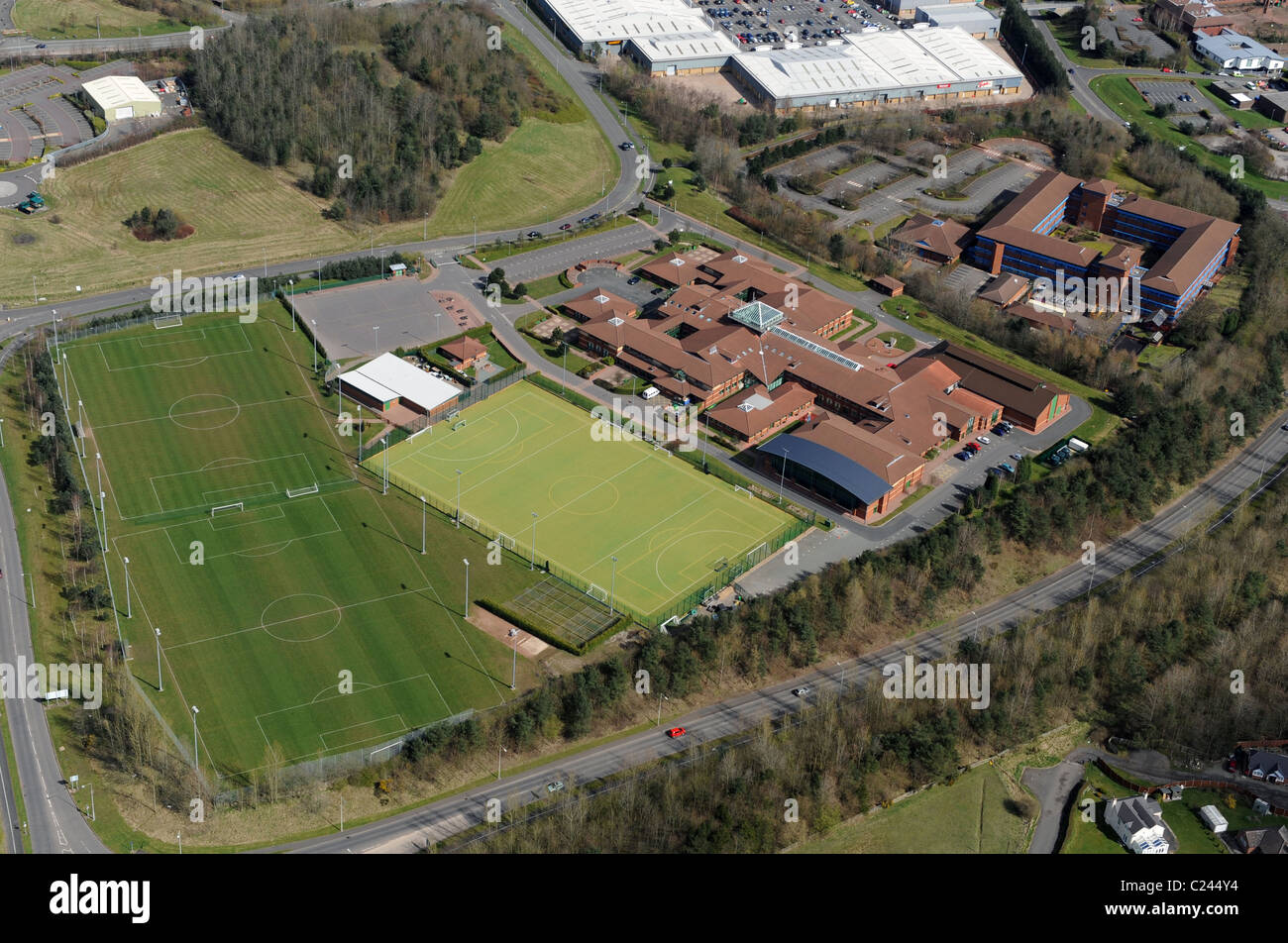 Luftbild Thomas Telford Schule in Shropshire Stockfoto