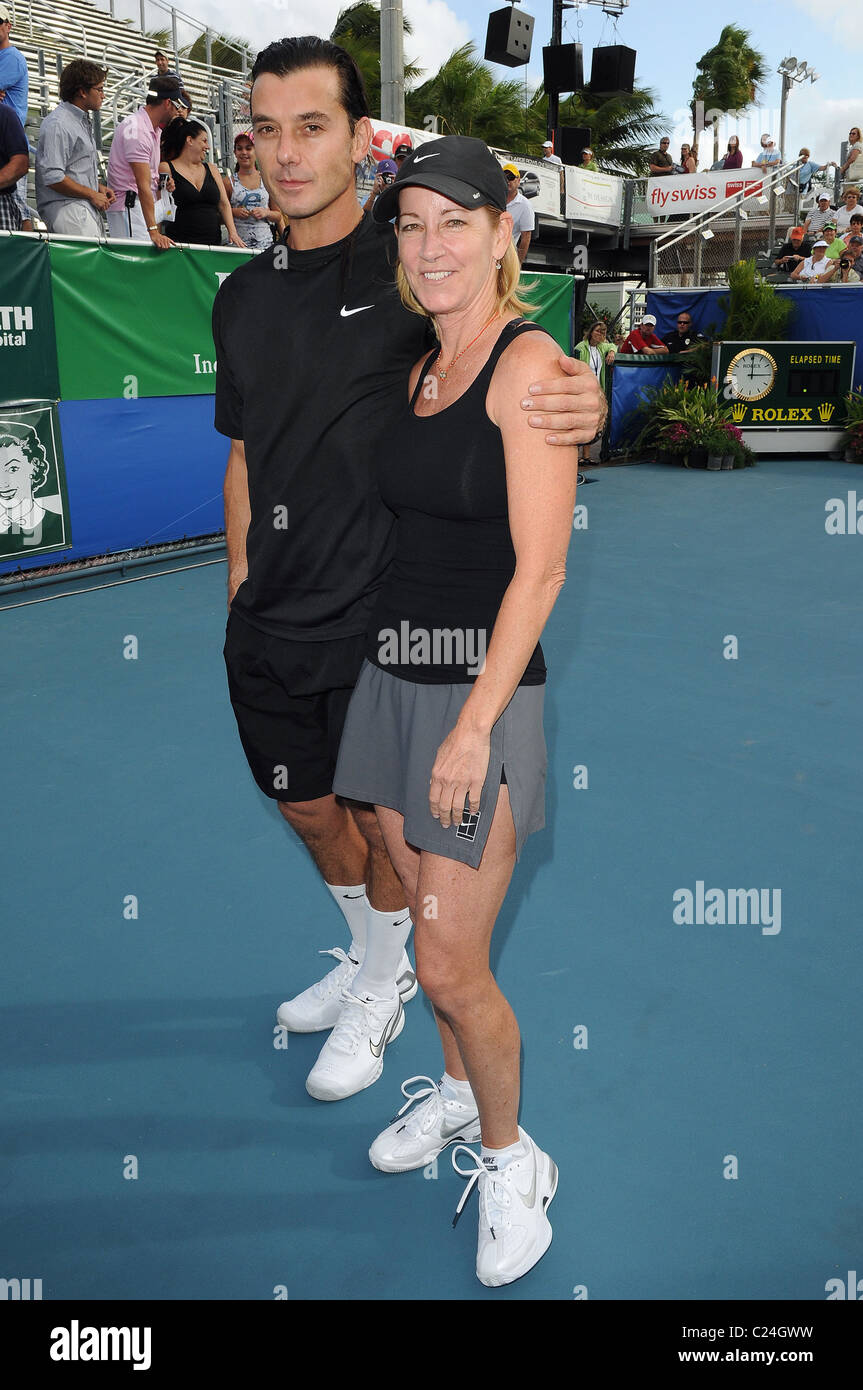 Chris Evert der Chris Evert/Raymond James pro-Promi Tennis Classic in Delray Beach Tennis Center Delray Beach, Florida- Stockfoto